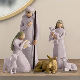 1pc, Nativity Figurine, Nativity Sculpted, Hand-Painted Nativity Figures, Holiday Decor, Christmas Decor, Wedding Decor, Holiday Gift, Christmas