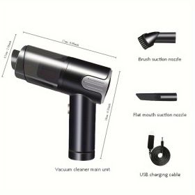 Wireless-silver Car Vacuum Cleaner Wireless Usb Charging Car Vacuum Cleaner Home Handheld Mini Desktop Vacuum Cleaner Portable (Color: Silver)